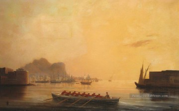 port 1850 Romantique Ivan Aivazovsky russe Peinture à l'huile